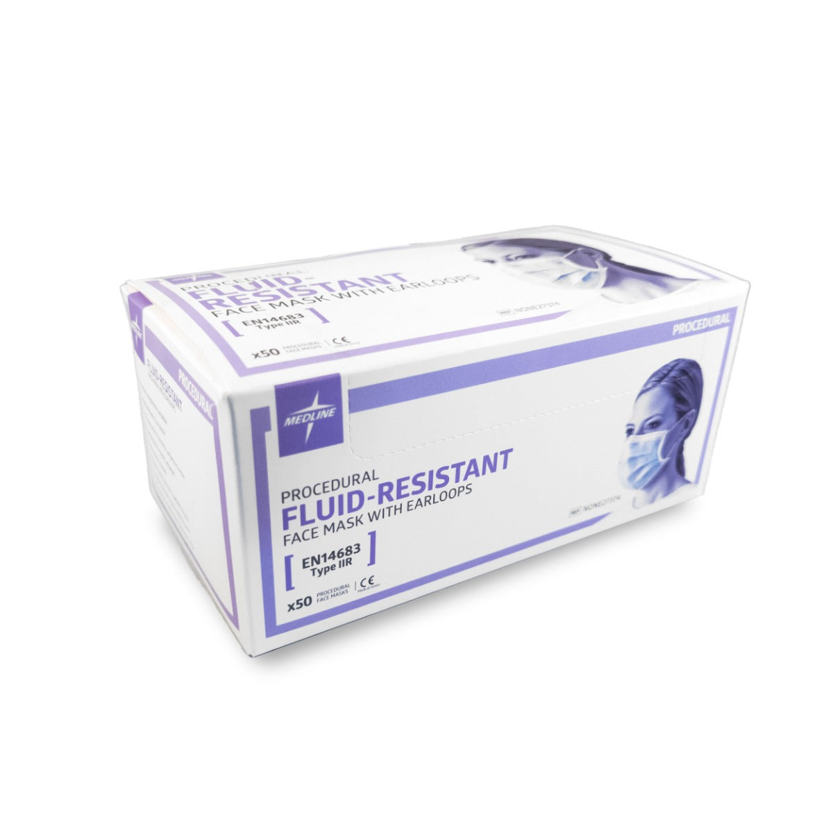 Medline Mundmaske mit elastischen Ohrschlaufen – 50 Stück