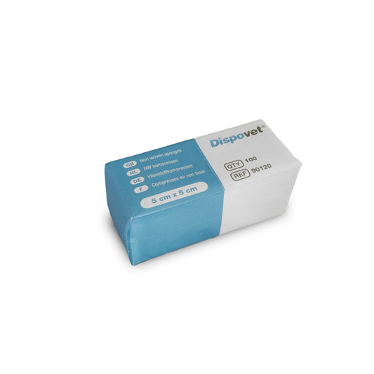 Dispovet Vlieskompressen (5 x 5 cm) – 100 Stück