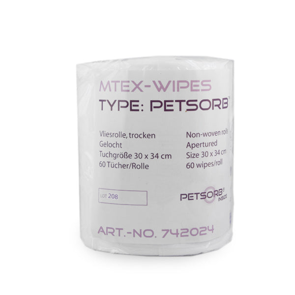 M-tex Reinigungstücher (30 x 34cm) 60 Stück pro Rolle | Petsorb®