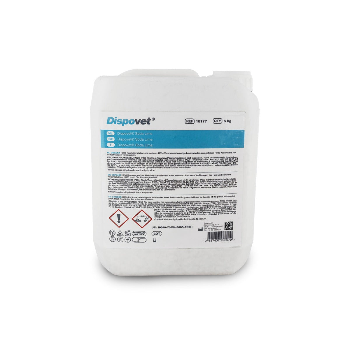 Dispovet Natronkalk (weiß bis violett) 5 kg