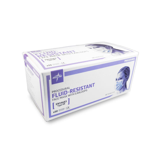 Medline Mundmaske mit elastischen Ohrschlaufen – 50 Stück