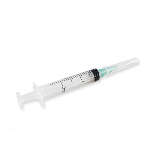 Spritze-Nadel-Kombination, Nadel: 21G (0,8 x 16mm), Spritze: 2ml (3 Stück), 100 Stück | Dispovet®