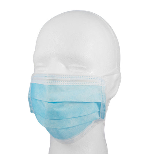 OP-Maske mit Kordeln blau 50 Stück | Medline