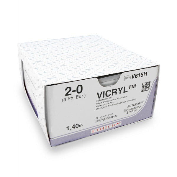 Nahtmaterial Vicryl Plus (V615H, 2-0, Sutopack) 36 Stück | Ethicon