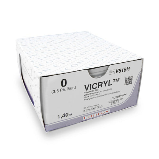 Nahtmaterial Vicryl Plus (V616H, 0-0, Sutopack) 36 Stück | Ethicon