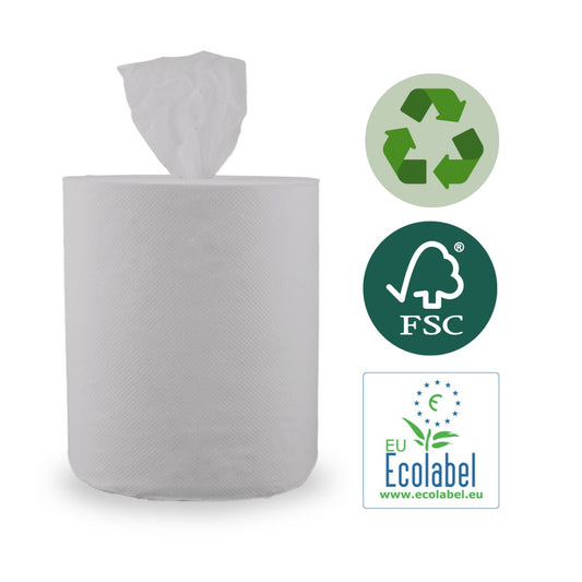 Vet's Choice Handtuchrolle (recycelt), Mittelzuführung, Midi, 1 Lage – 6 Rollen