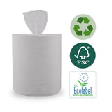 Vet's Choice Handtuchrolle (recycelt), Mittelzuführung, Midi, 1 Lage – 6 Rollen