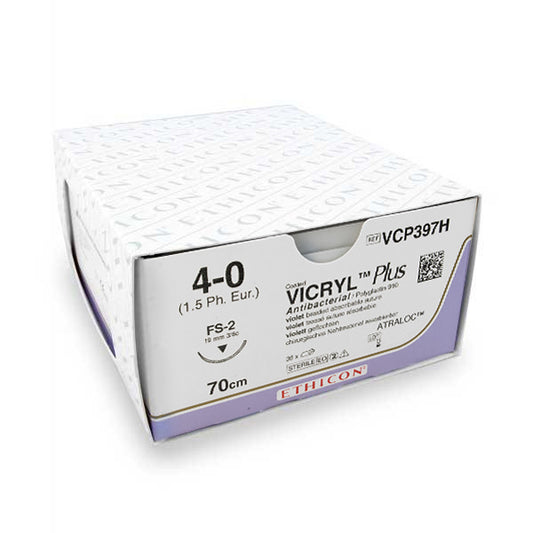 Nahtmaterial Vicryl Plus (VCP397H, 4-0) 36 Stück | Ethicon