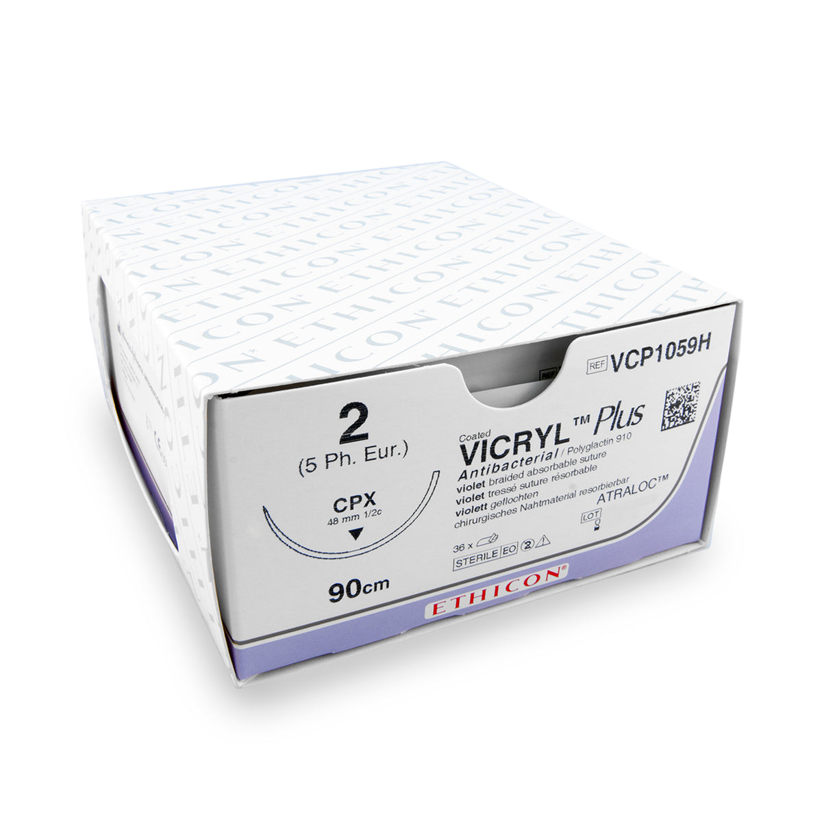 Nahtmaterial Vicryl Plus (VCP1059H, 90cm) 36 Stück | Ethicon