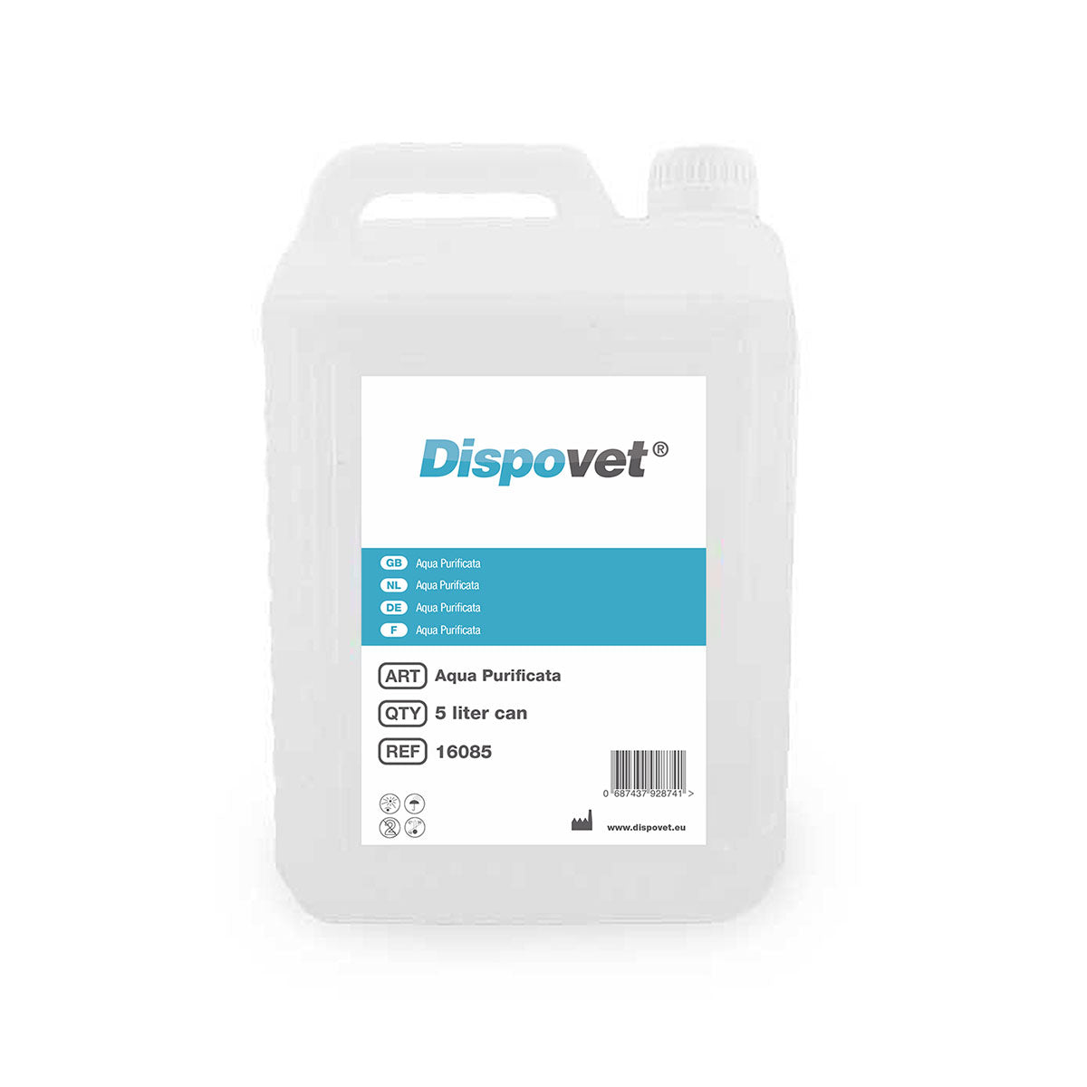 Dispovet Aqua Purificata - 4 x 5 Liter (20 Liter)