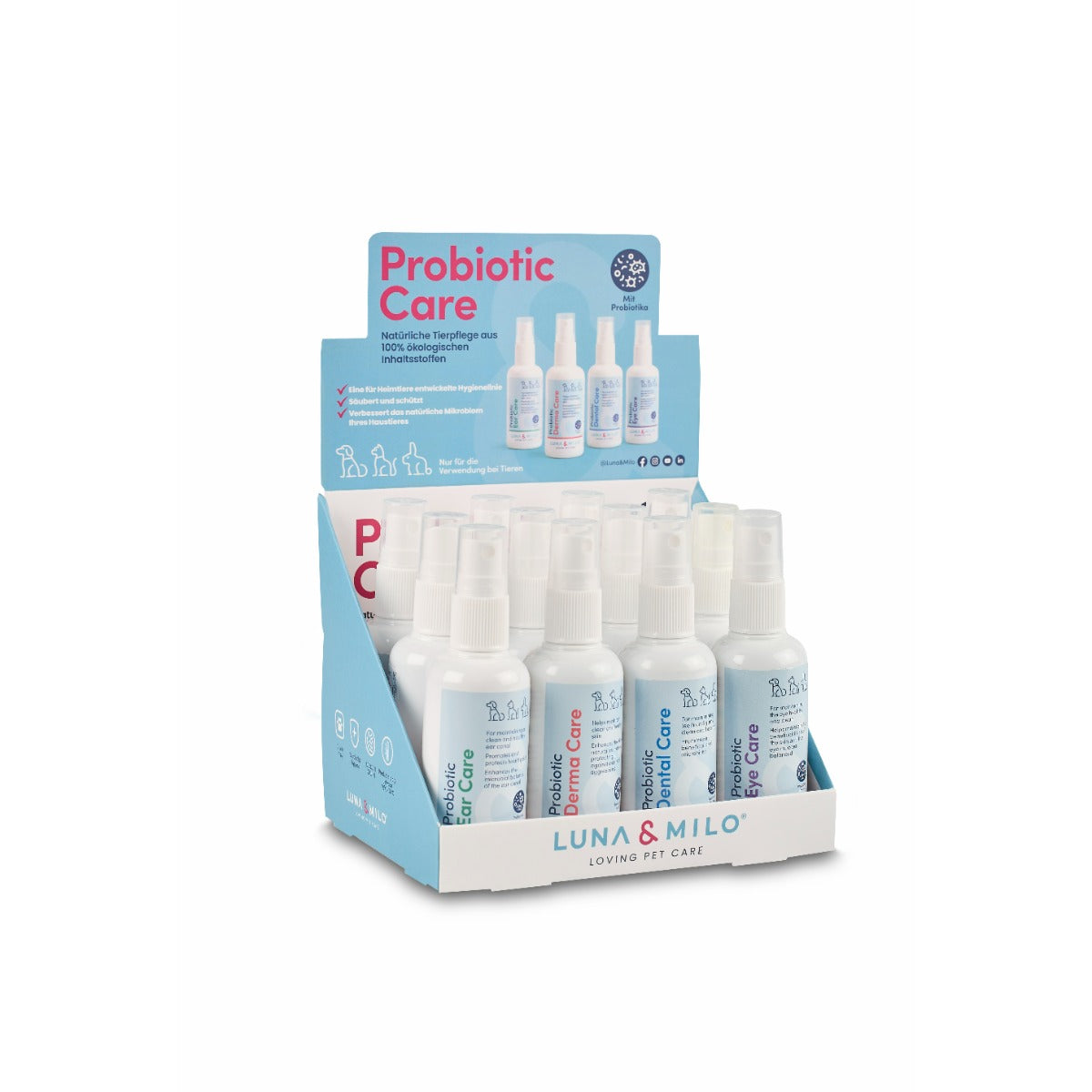 Luna & Milo Probiotische Pflegeanzeige 12 x 100 ml